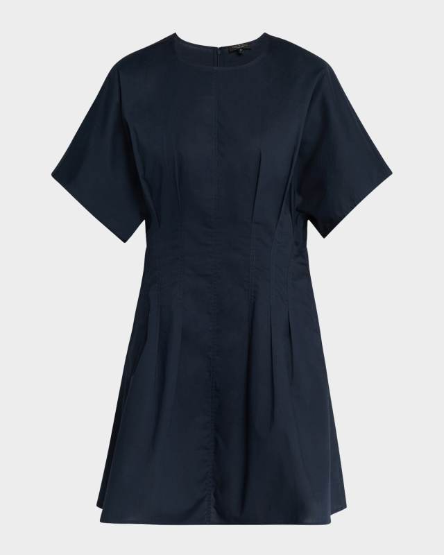 Maddie Short-Sleeve Poplin Dress